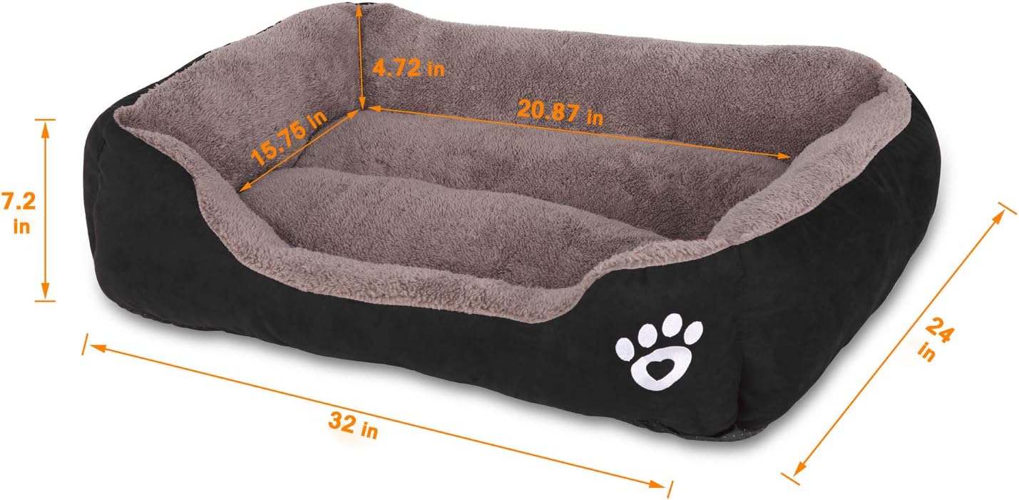 Utotol FRISTONE Dog Beds for Medium Dogs, Washable Pet Sofa Bed Firm Cotton Breathable Soft Couch for Small Puppies Cats Sleeping Orthopedic Beds : Pet Supplies
