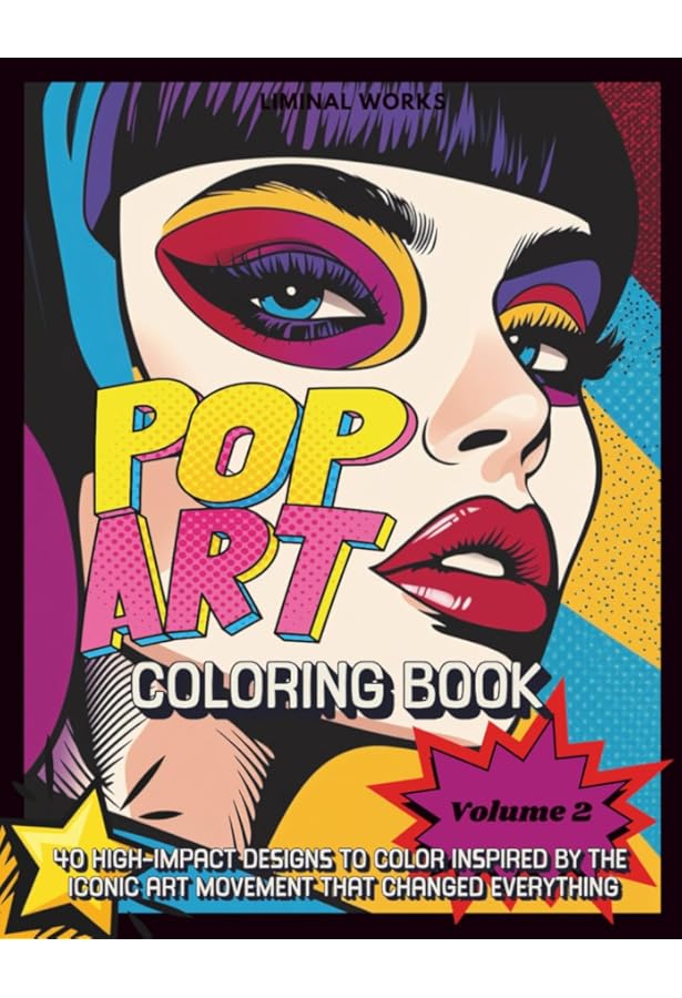 Amazon.com: Pop Art Coloring Book: A Bold and Retro Adult Coloring
