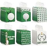 Hikio 30 PCS Golf Gift Bags Golf Paper Bags with Handles Decorations for Golf Theme Party Birthday Party Baby Shower