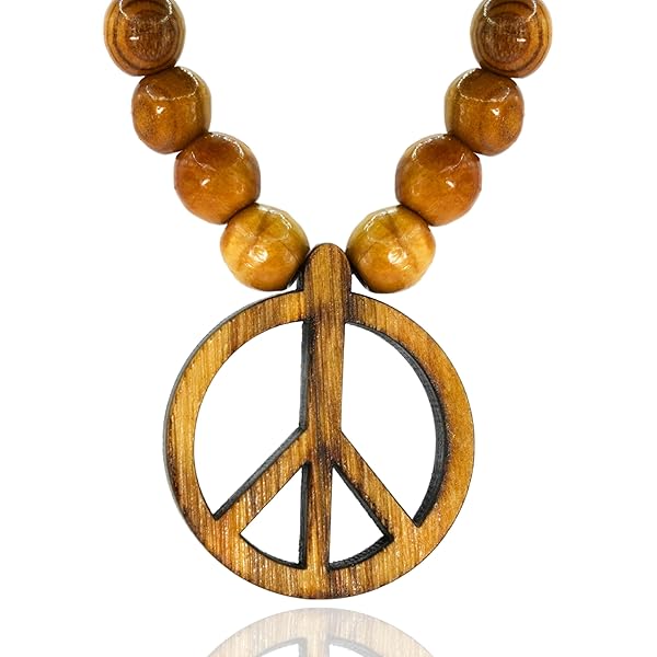 COLORFUL BLING Acrylic Neon Love Peace Symbol Pendant
