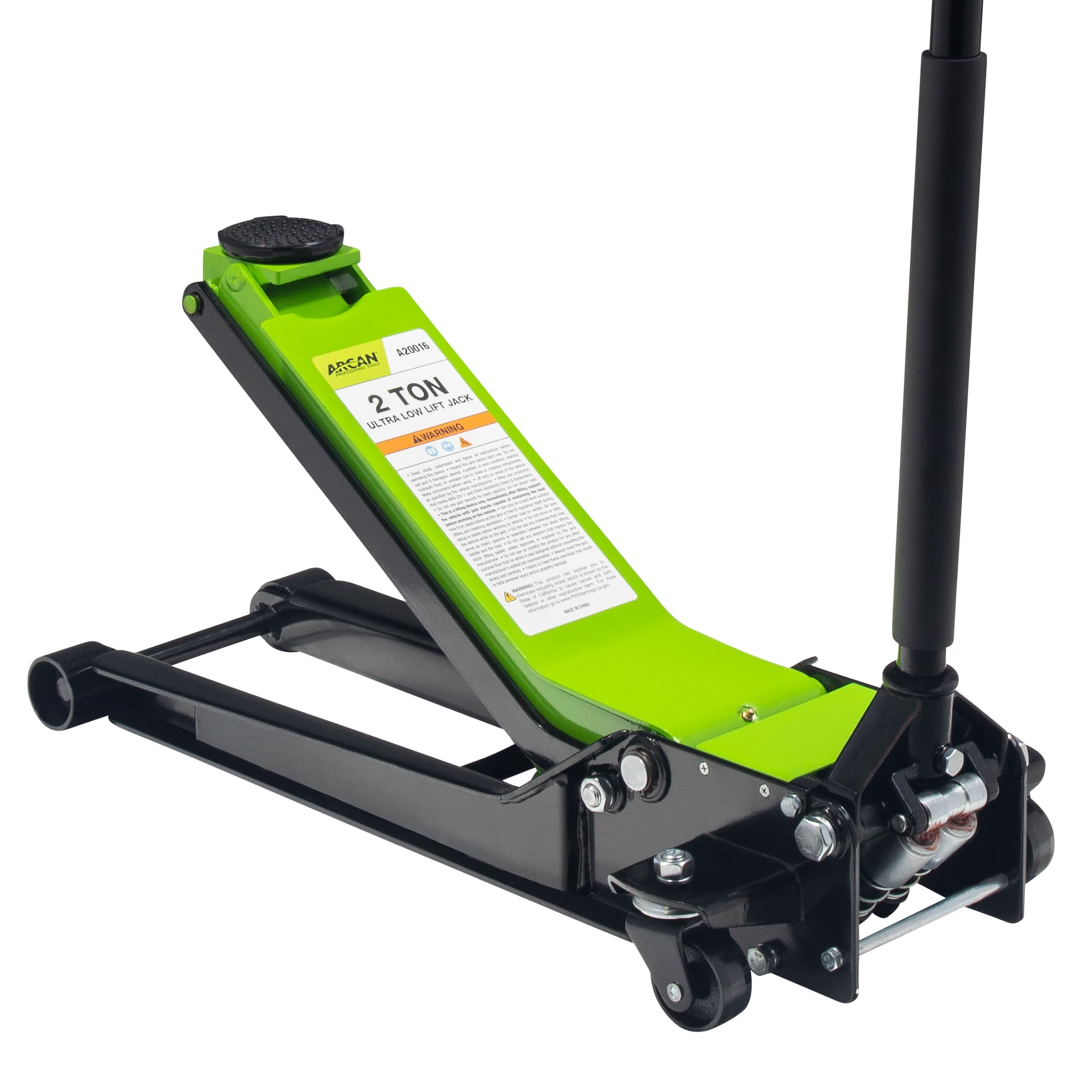 Photo 1 of ***FACTORY SEALED***OPENEDFOR INSPECTION***ARCAN 2-Ton Extra Long Reach Low Profile Steel Floor Jack, Dual Pump Pistons, 2.75" – 24" Lift Range, Heavy-Duty Construction, Model A20016