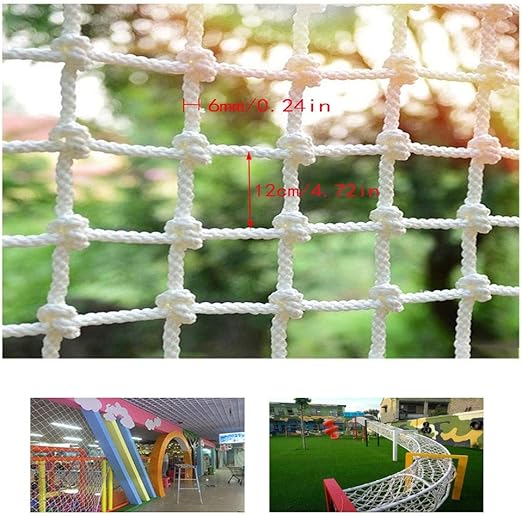 Sicherheitsnetz Für Kinder - Weißes Nylon Netz 6mm Für Balkon & Hochbett