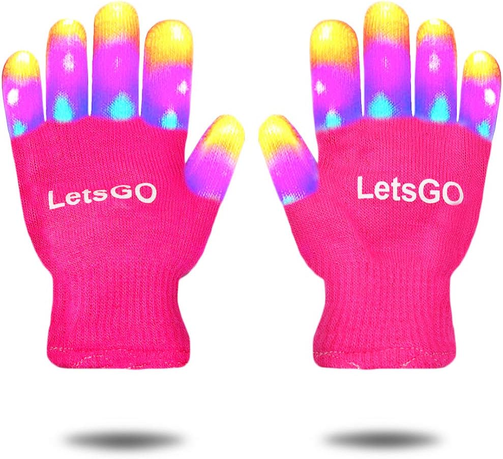 dmazing New Toys for 7-12 Years Old Kids, Finger Light Flashing Led Cool Toys for 7-12 Years Old Kids Toys for Birthday Party Supplies Easter Gifts Stocking Fillers Pink