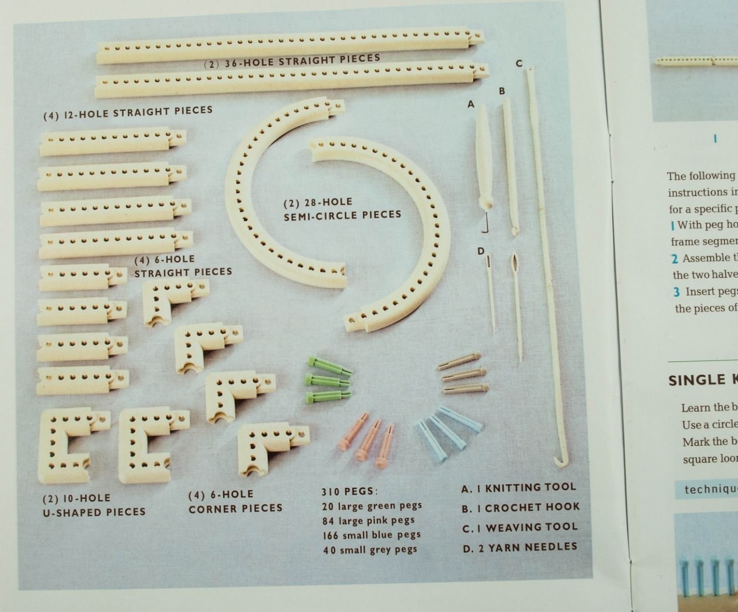 Knitting Crochet Multi Function Craft Yarn 5000 100 Knitting Board Knit Weave Loom Kit Diy Tool Feici Knitting Crochet Notions