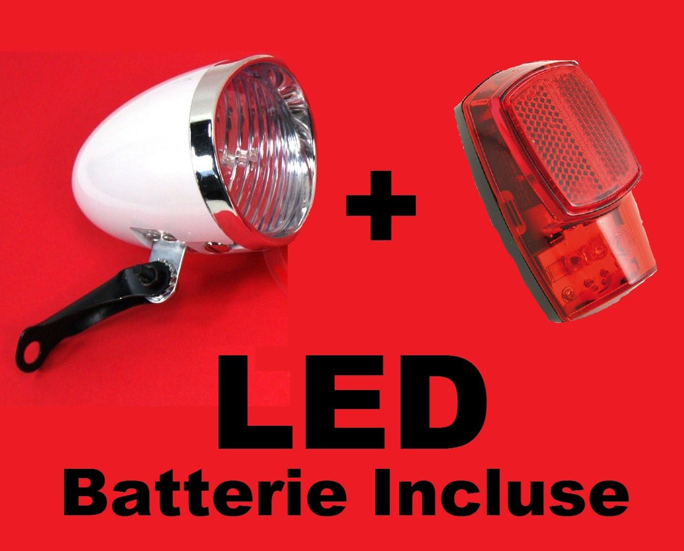 Kit Luci Bici Led Ricaricabile Anteriore E Posteriore Faro