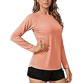 TACVASEN Womens Long Sleeve Rash Guard UPF 50+ UV Sun Shirts Quick Dry Swim Shirt Hiking Tops