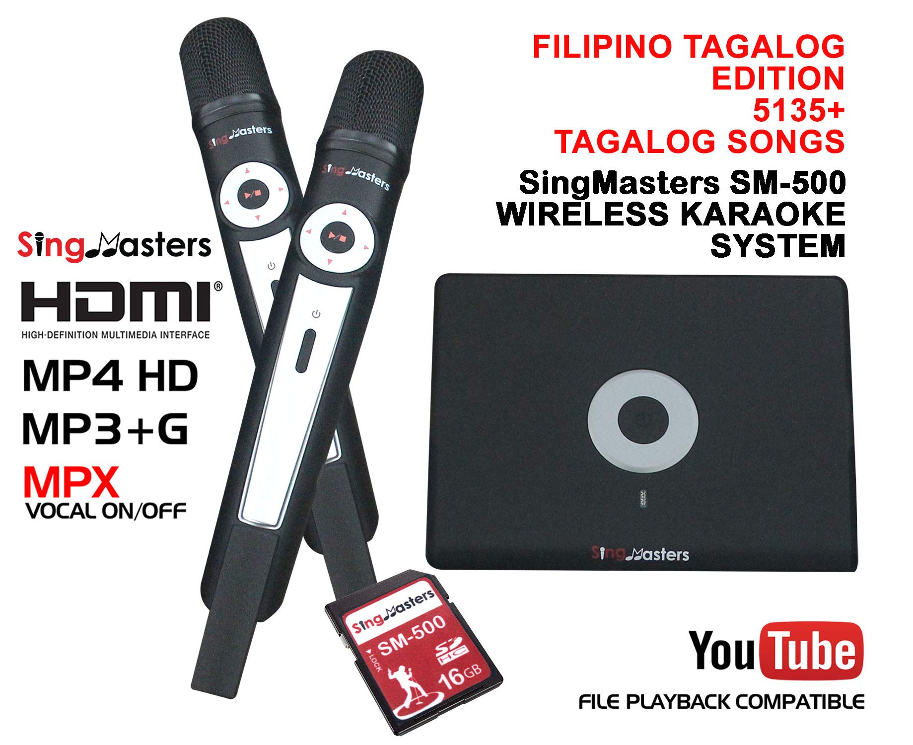 SingMasters Magic Sing FILIPINO Karaoke Player,5135 Philippines