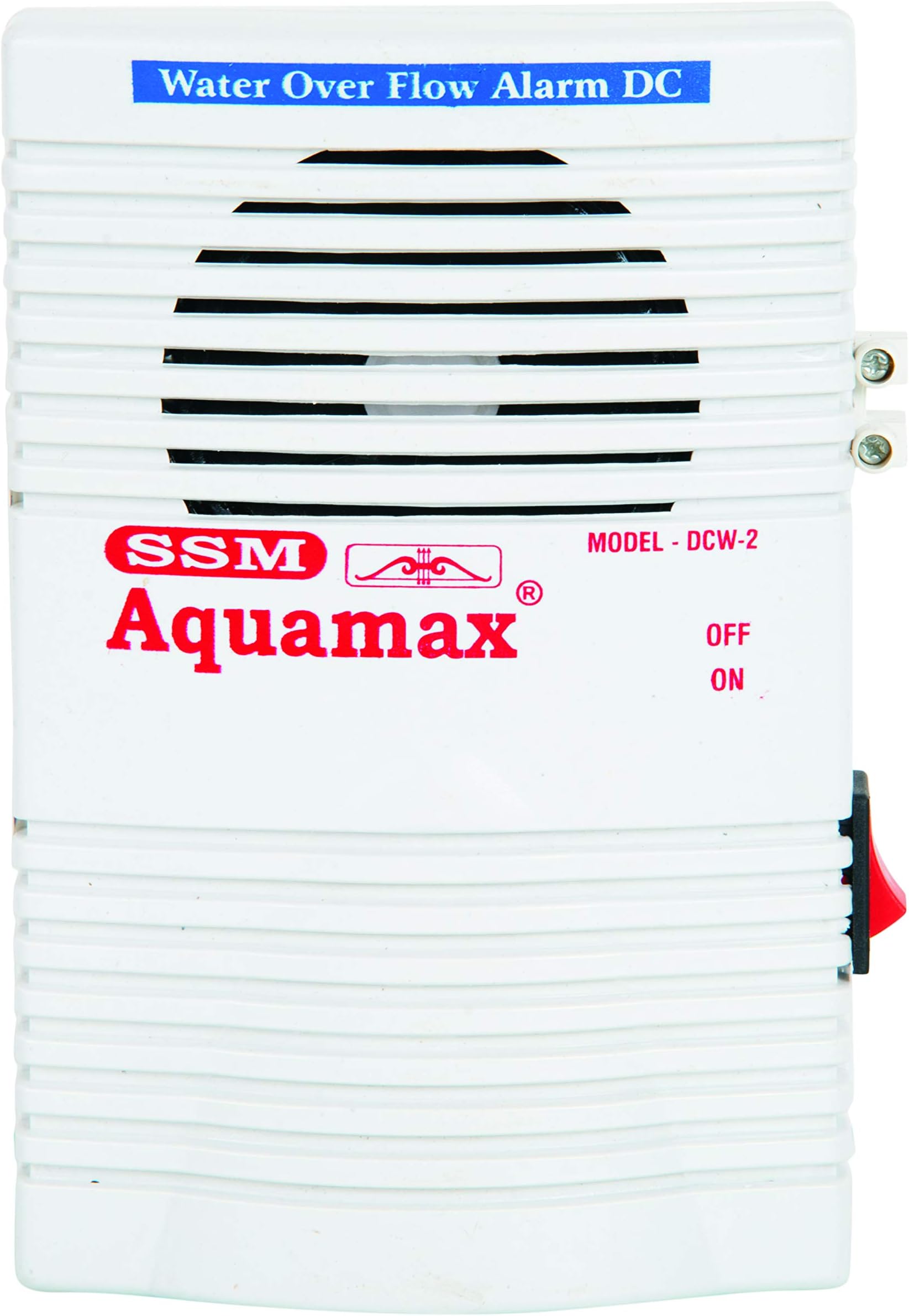 SSM AquaMax Plastic Water over Flow Alarm DC with 15 m Wire and Sensor/DC, Standard, White