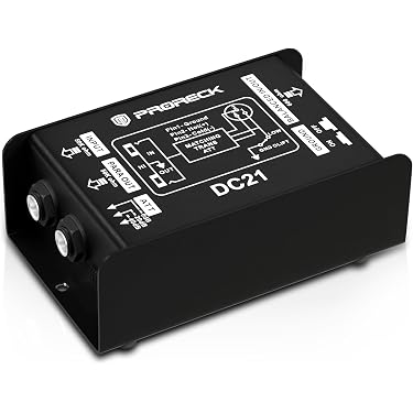 Amazon.com: PRORECK DC21 Passive DI Box for Guitar & Bass, Direct