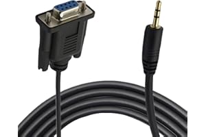 DB9 Female to 2.5mm,Stereo 2.5 mm Jack to DB9-F 9Pin RS232 Serial Port Converter Cable