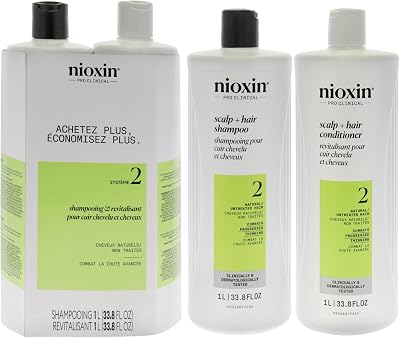 Nioxin System 2 Scalp Therapy Conditioner Cleanser Duo Unisex 33.8 Oz Fullness