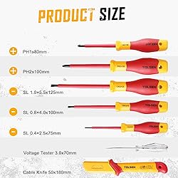 Tolsen 11-Piece VDE Insulated Set, 1000V Insulated