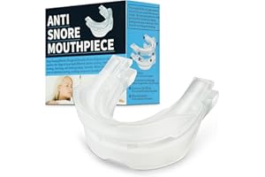 ROOHO Anti Snoring Mouth Guard,Anti Snoring Mouthpiece,Anti-Snoring Device,Snoring Solution Comfortable and Adjustable Helps Stop Snoring for Men Women