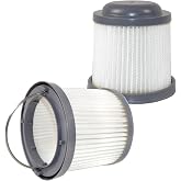 HQRP 2-pack Washable Filter compatible with Black &amp; Decker HFVB320J27, HFVB315J22 DUSTBUSTER, HFVAB320JC26 Car Lithium FLEX Hand Vacuum, Pivot vac filter PVF110 Replacement