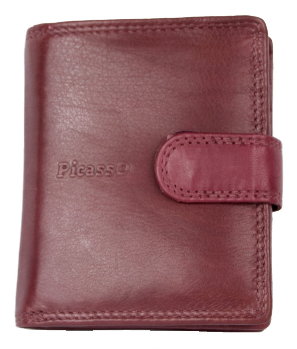 Compact size soft genuine leather wallet Picasso which fits to every handbag