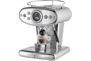 Illy X1 Anniversary 1935 Espresso Single-Serve Machine for iperEspresso capsules with Milk Frother Steam Wand (Stainless)