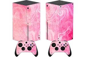 PlayVital Psychedelic Pink Custom Vinyl Skins for Xbox Series X, Wrap Decal Cover Stickers for Xbox Series X Console Controll