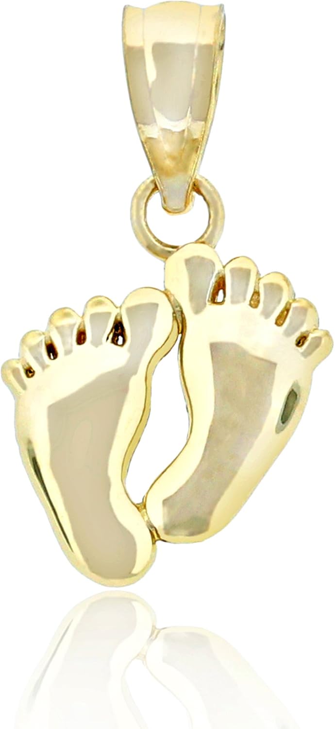 baby feet necklace charm