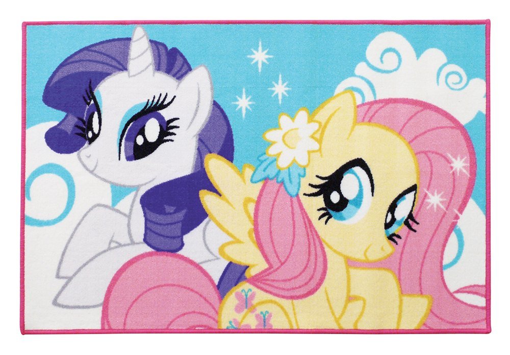 FUN HOUSE My Little Pony 712529 Rectangular Children's Rug Polyester 120 x 80 x 0.5 cm Pastel