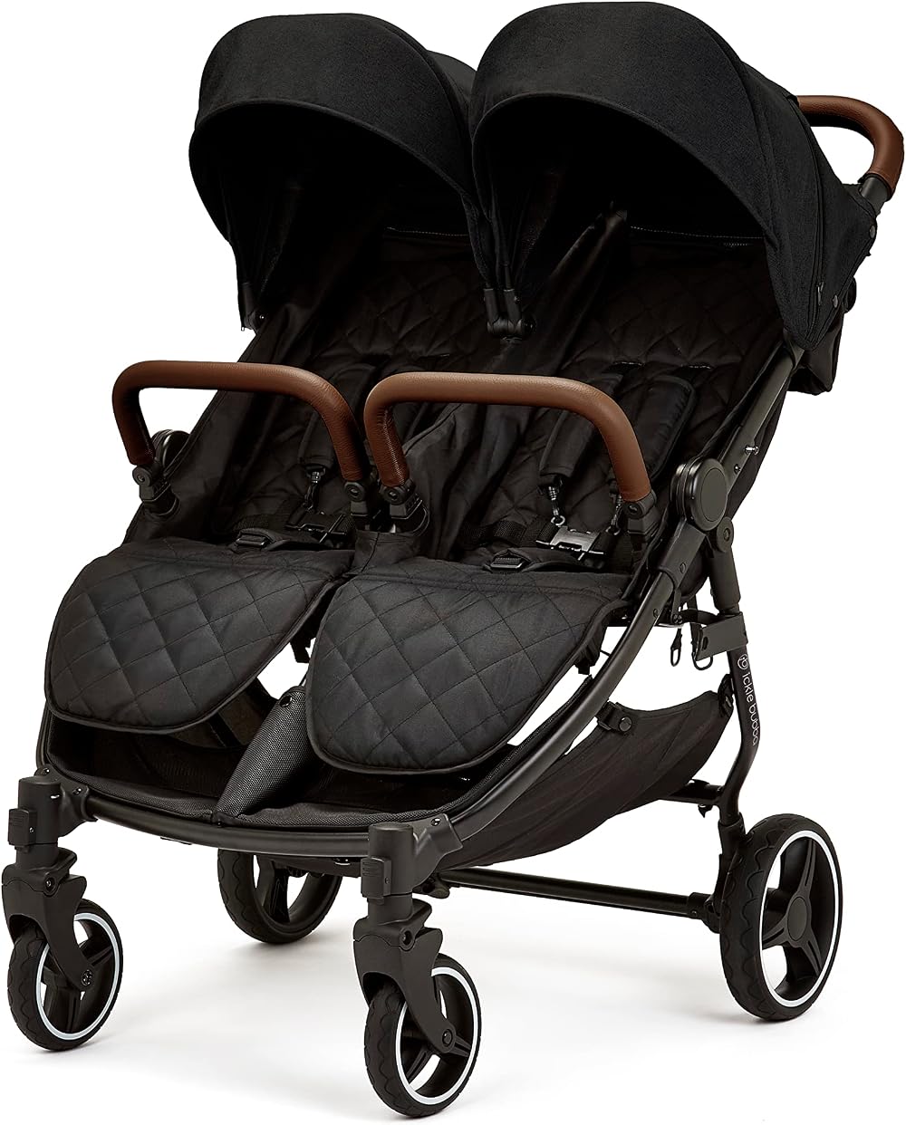 Ickle Bubba Venus Double Stroller Twin Pushchair Birth to 15kg per Seat