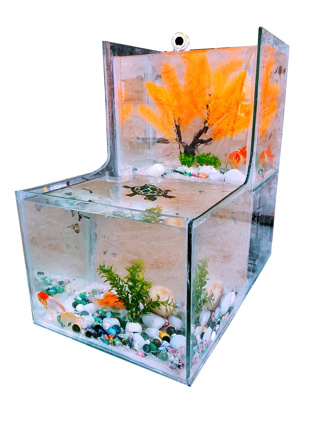 Buy Parko L Shape Multilevel Double Layer Waterfall Aquarium Home