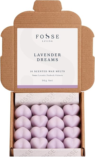 Fosse Living Lavender Dreams Soy Wax Melts 16 Pack – Vegan & Plastic Free