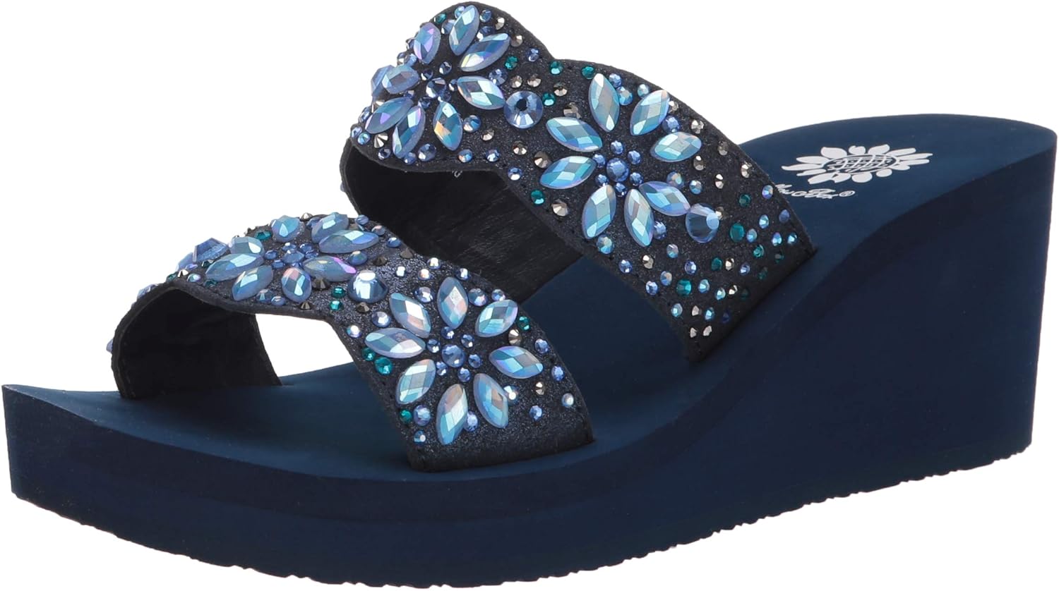 Yellow Box Women's Edily Wedge Sandal Slides