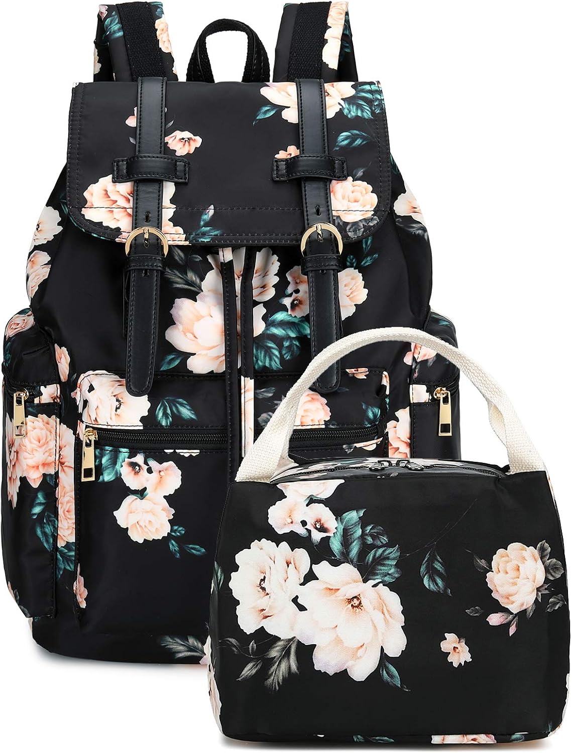 Girls School Backpack Women College Bookbag Lady Travel Rucksack 15.6Inch Laptop Bag