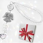 Guardian Angel Suncatcher Charm Gift for Window Hanging Indoor/Outdoor Guard, Crystal Sun Catchers Rainbow Maker Blessed Angel Ornament