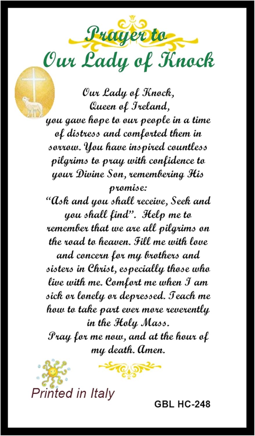 Prayer to Our Lady of Knock Queen of Ireland Laminated