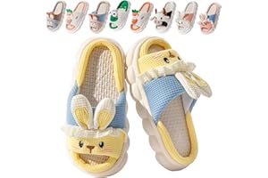 Fadezar Girls Boys Cute Slides Slippers Kids Bunny/Cow/Frog Flip Flops Toddler House Thick Sole Indoor Slippers Soft Summers Slides for Girls