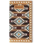 ARIAT Rodeo Southwest Diamond Lace Wallet, Brown