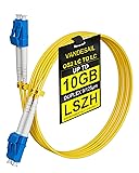 VANDESAIL 100FT(30M) OS2 LC to LC Fiber Patch