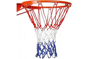 Basketball Net, 12-Loop Heavy Duty All-Weather Replacement Nets, Anti-Whip Professional Outdoor/Indoor Net for Standard Rim H