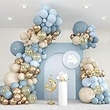 136pcs Dusty Blue Balloon Garland Arch Kit, 18 12