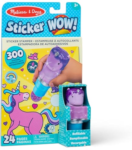 Melissa & Doug Sticker Wow!™ - Bloc De Actividades De 24 Páginas Y Sello De
