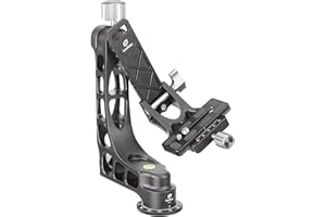 Leofoto PG-1 Gimbal Head for Tripod Heavy Telephoto Lenses, Professional CNC Aluminum Alloy Camera Tripod Head,Arca-Swiss Cla
