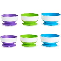 Munchkin 6 Count Stay Put Suction Bowl (Pack of 2)