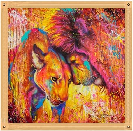 Wuayi Kit Complet De Tableau En Strass 5d Broderie En Strass Colle Motif Oiseau Tigre Chouette Decoration Murale A Faire Soi Meme As Shown E 30 X 30 Cm Amazon Fr Cuisine