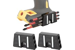 USEAMIE Upgrade Magnetic Bit Holder with 6 Magnetic Holes for Secure Mounting on Belt Buckle Screws for Dewalt, Ridgid, Makita, Bosch, Ryobi, Milwaukee and More