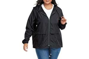 Zando Lightweight Rain Jacket Women Raincoat for Women Packable Rain Coat Windbreaker Rain Jackets Waterproof with Hood
