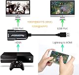 ABUNRO HDMI Capture Card USB 3.0 1080P 60fps Live Game Video Grabber Win Mac view 6