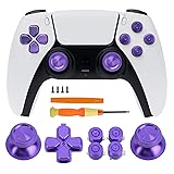 TOMSIN Metal Buttons Replacement Kit for PS5