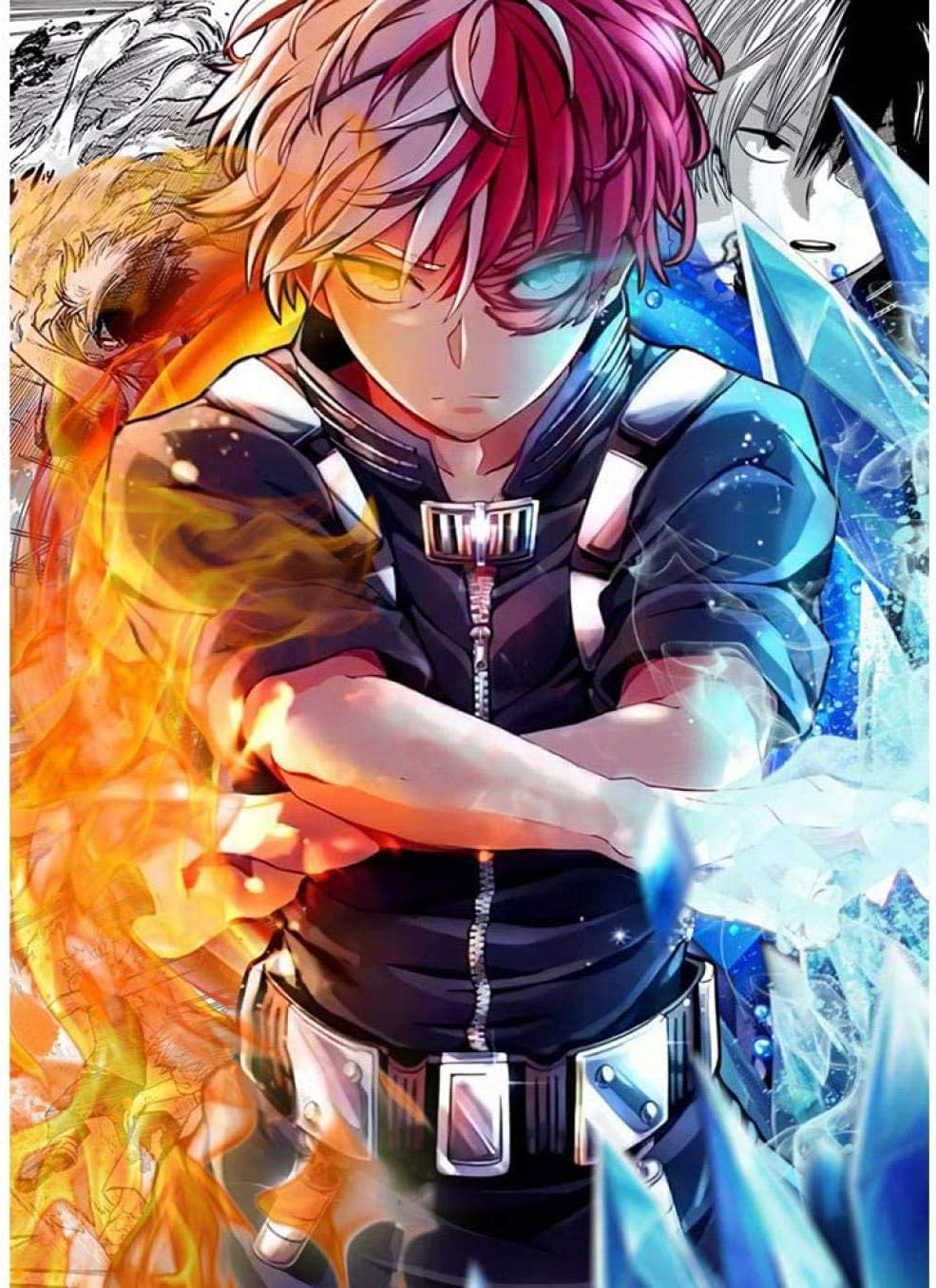 Amazon.com: Mocmm Diamond Wall Painting Round Diamond My Hero Academia
