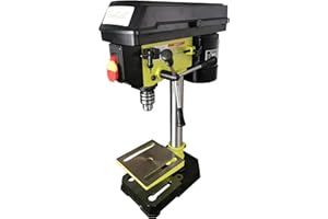 FORESTWEST 20101, 8-Inch 5-Speed Bench Drill Press, Electric Table Drill Press Green