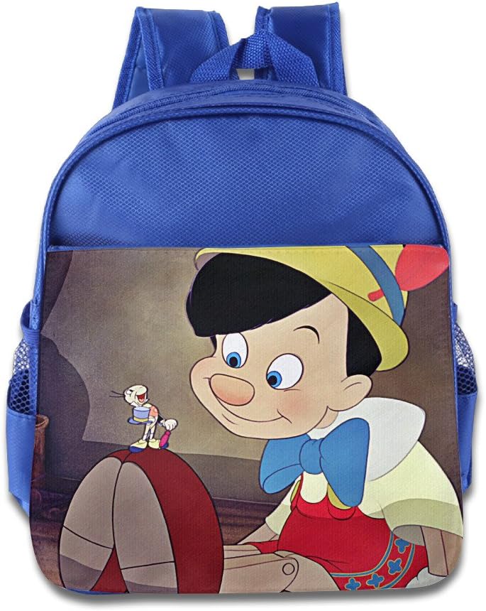 Toddler Kids Pinocchio School Backpack Cute Children School Bags RoyalBlue