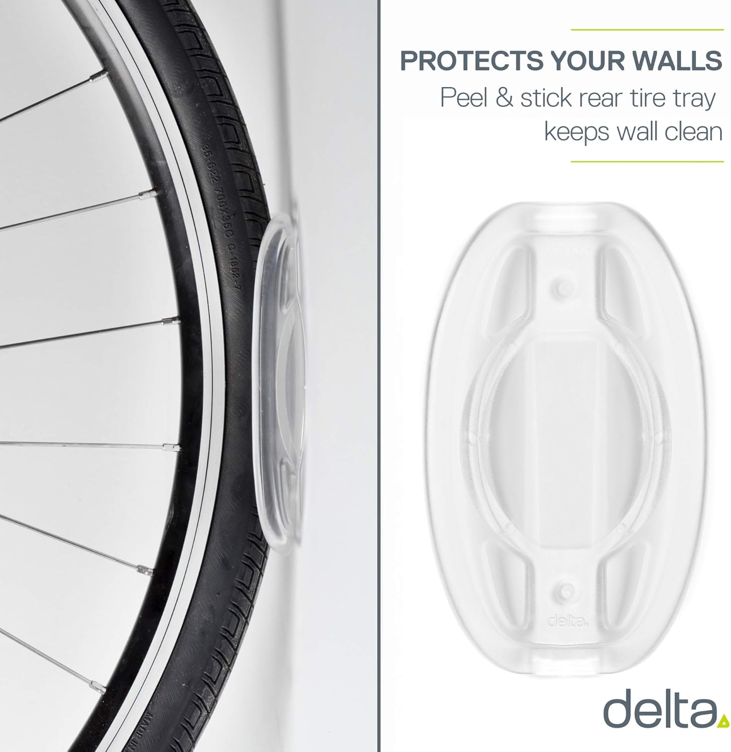 Delta Cycle Leonardo Da Vinci Single Bike Storage Rack Hook Hanger with Tire Tray for Vertical Indoor Garage ( color may vary ): Sports & Outdoors