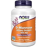 Now Supplements, D-Mannose 500 mg, Healthy Urinary Tract*, 120 Veg Caps