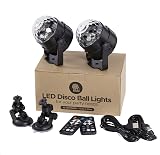 CATPOWER Pack of 2 Disco Lights 3W RGB USB 5V Remote Rotation 4M Cable view 7