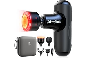 BOB AND BRAD Q2 Ultra Mini Massage Gun with Infrared Heat, Pocket-Sized Deep Tissue Percussion Massager Gun, Portable & Quiet